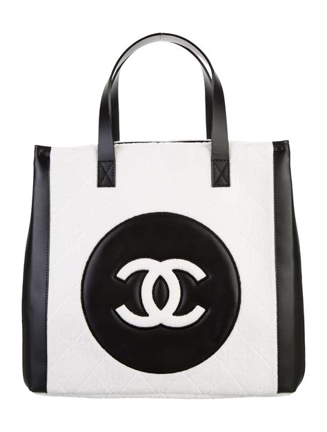 chanel beach tote bag|chanel terry cloth beach bag.